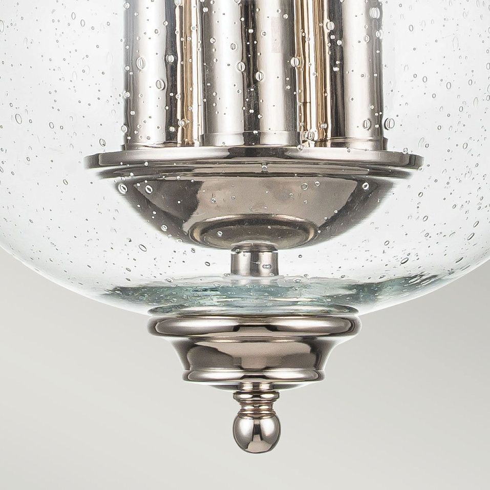 FE-PICKERING-LANE-SF-PN PICKERING-LANE Polished Nickel /Clear Seeded// потолочный E14 3х40  х   