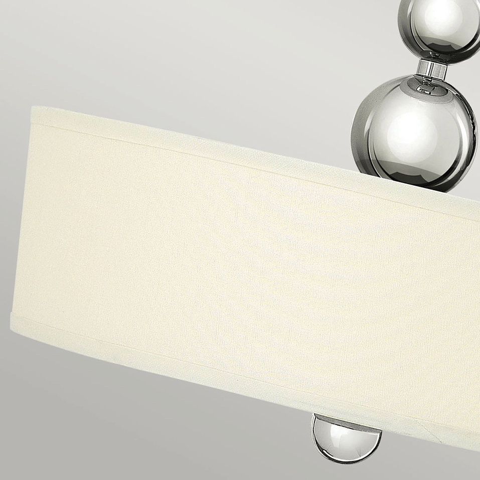 HK-ZELDA-P-B-PN  ZELDA Polished Nickel/White//матовый подвесной E27 3х60  х   