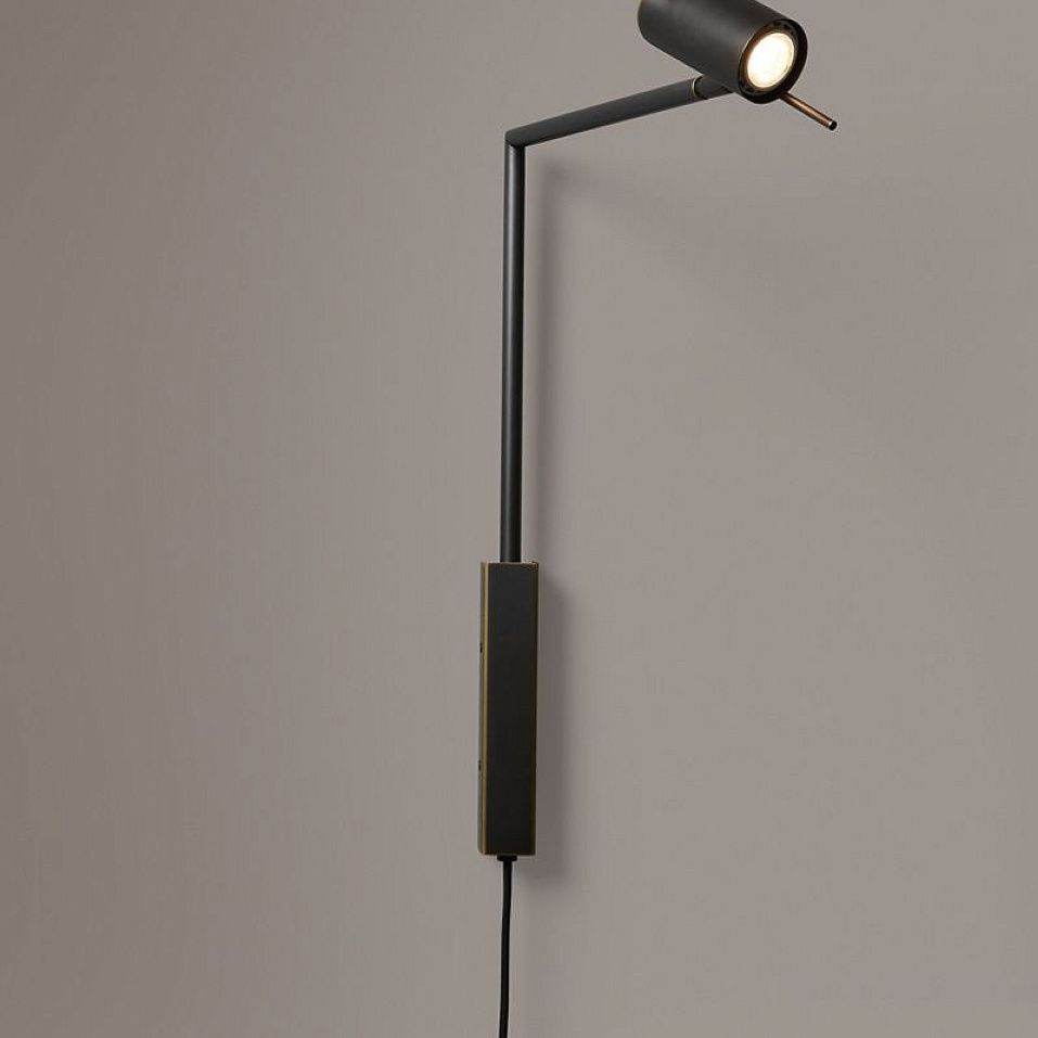 017W1M12.CE/UL Rectus Wall Turning Arm  Dark Burnished Brass /Dark Burnished Brass // настенный GU10   