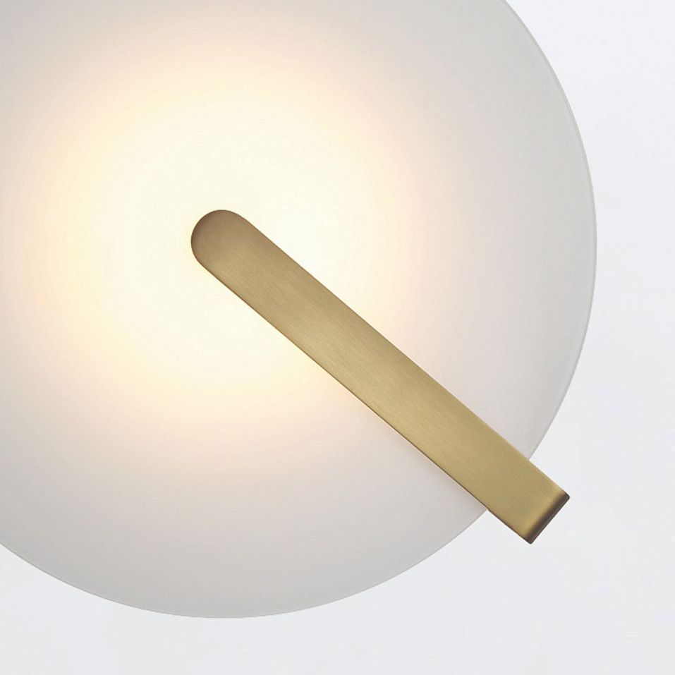 QN-NUVOLA-F-S-BG NUVOLA Brushed Gold/Frosted // потолочный LED 1х14  х   