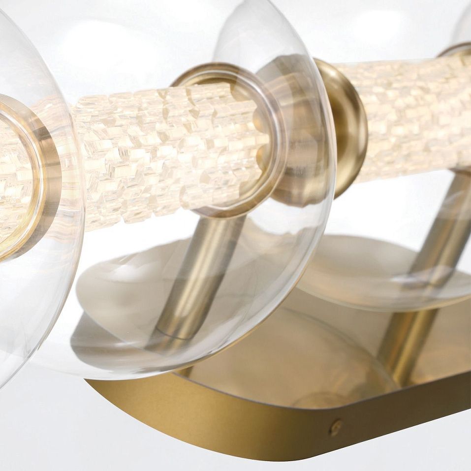 QN-ATOMO-5W-BG ATOMO Brushed Gold /Clear// настенный LED 1х25  х   