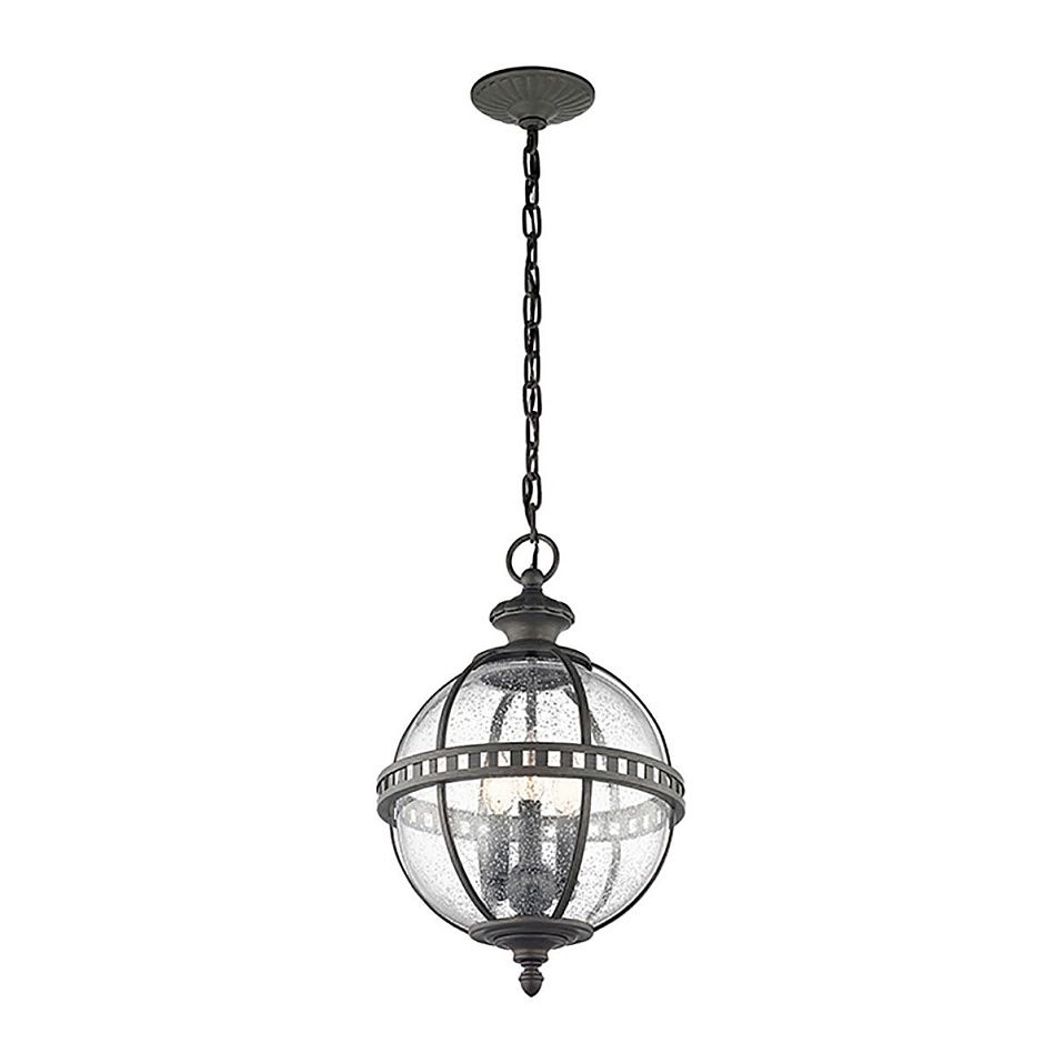 KL-HALLERON-8M HALLERON black grey/clear glass// подвесной E14 3х60  х   