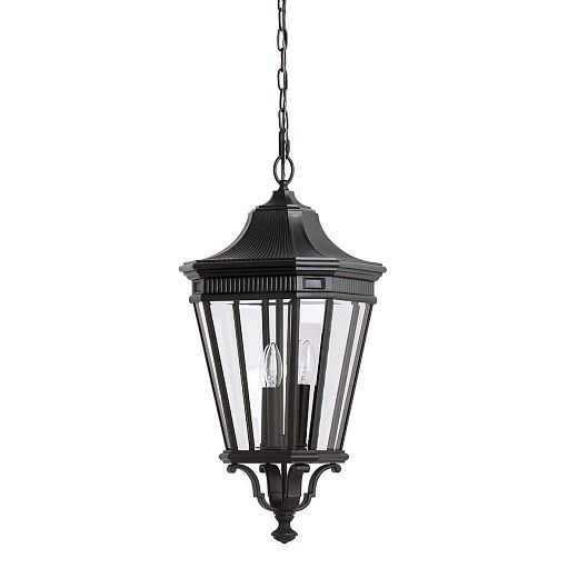 FE-COTSLN8-L-BK Cotswold Lane Black/Clear// подвесной E14 3х60  х  FE-COTSLN8-L-BK