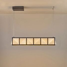 DP7633/BR/WE/NM Tiled Diner Pendant 6 Weathered Brass  /Natural White// подвесной LED 1х13.5  х  DP7633/BR/WE/NM