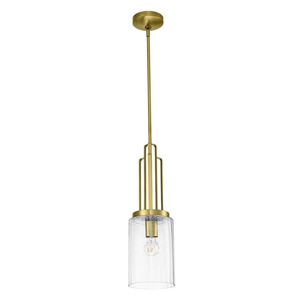 QN-KIMROSE-MP-BNB KIMROSE Brushed Natural Brass/Clear// подвесной E27 1х60  х   