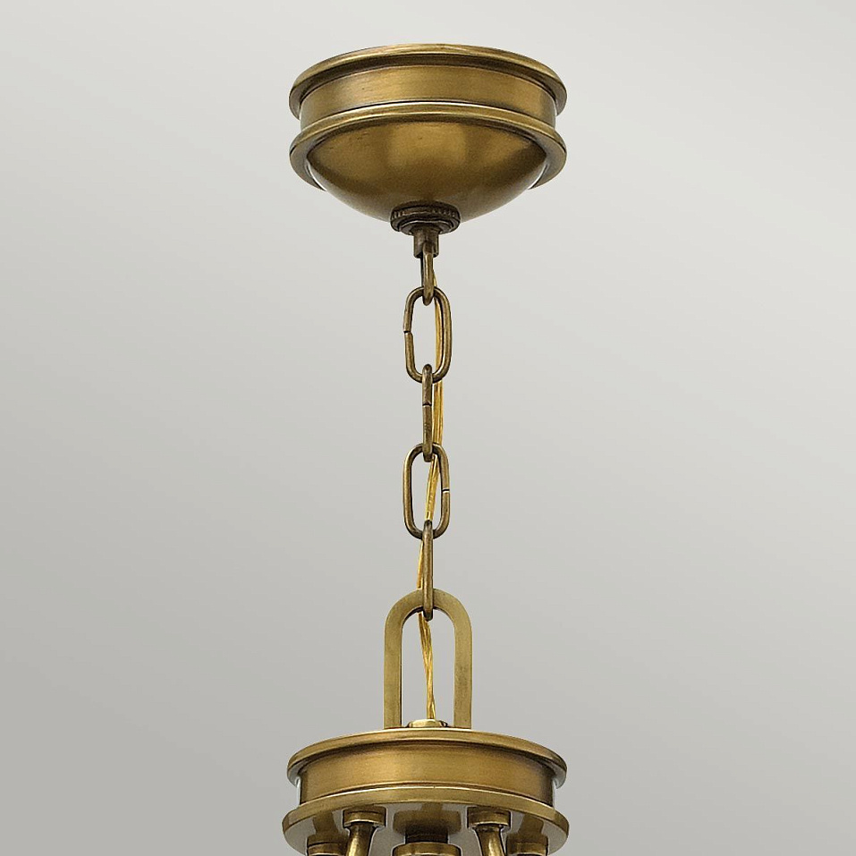HK-COLLIER5 COLLIER Heritage Brass/Clear Seeded //матовое подвесной E27 5х100  х   