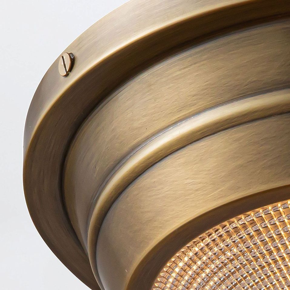 QN-WILLARD-F-S-VBS-PG  WILLARD Vintage Brass/Clear Prismatic // потолочный E14 1х60  х   