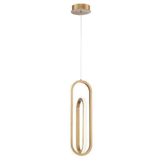 QN-DEMARK-1P-BG DEMARK Brushed Gold///белый подвесной LED 1х28  х  QN-DEMARK-1P-BG