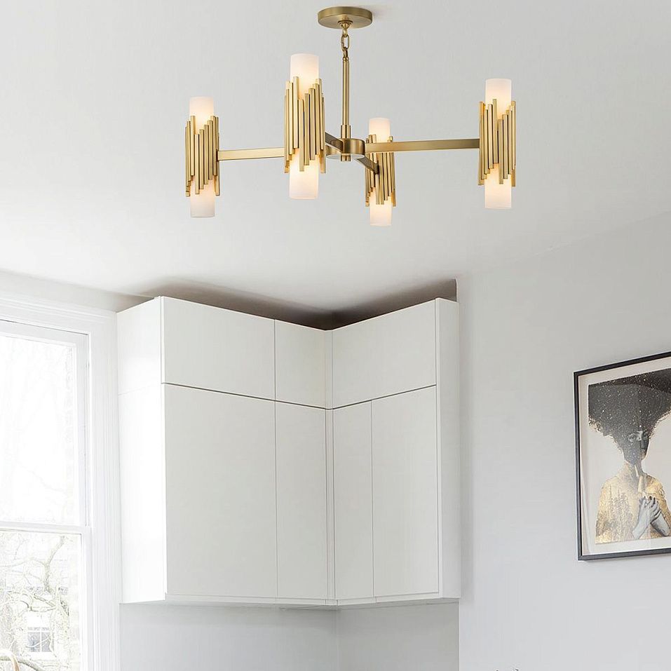 MARVELE8-AB-OPAL MARVELE Aged Brass /Opal// подвесной E14 8х40  х   