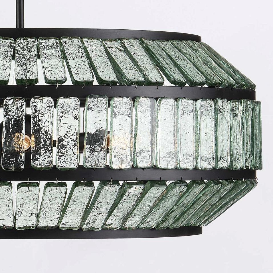 QNC-CENTURION-6P-BK CENTURION Clear / Satin Black /// подвесной E14 6х60  х   