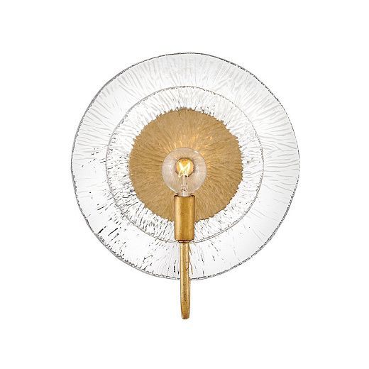 QN-RENE-WB1-DSB RENE Distressed Brass/Clear Pressed // настенный E14 1х40  х  QN-RENE-WB1-DSB