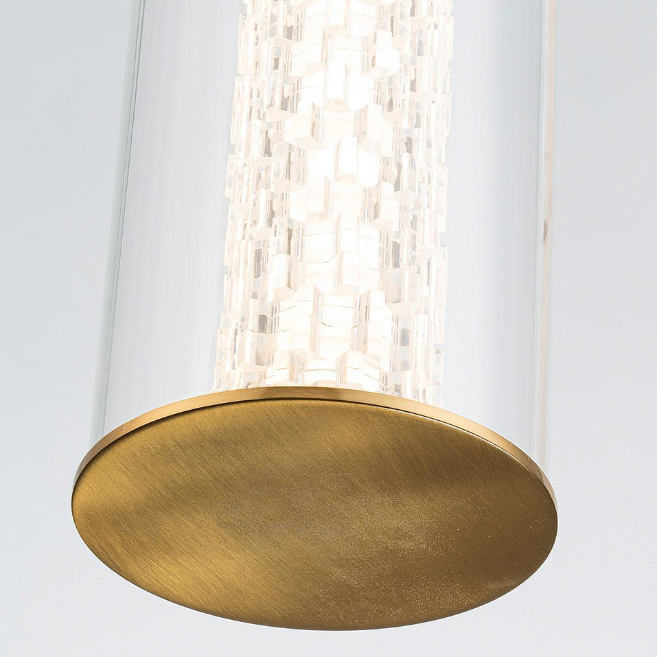 QN-ESPADA-1W-BG ESTRADA Gold/Clear//прозрачный настенный LED 1х18  х   