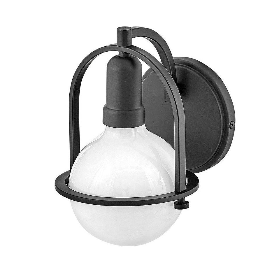 QN-SOMERSET1-BK SOMERSET Black/Opal// настенный E27 1х60  х   