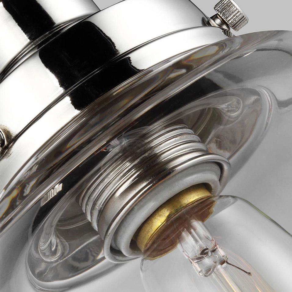 FE-BASKIN-P-B-PN BASKIN Polished Nickel /Clear// подвесной E27 1х60  х   