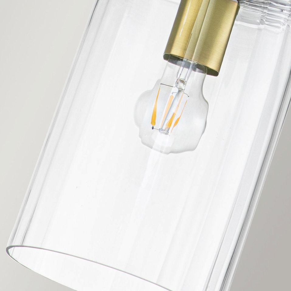 QN-KIMROSE-MP-BNB KIMROSE Brushed Natural Brass/Clear// подвесной E27 1х60  х   