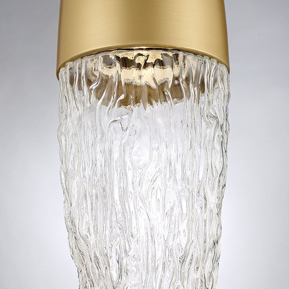 QN-ECROU-1P-BG ECROU Brushed Gold/Clear// подвесной GU10LED 1х10  х   