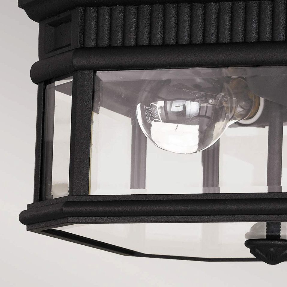 FE-COTSLN-F-BK Cotswold Lane black/clear// потолочный E27 2х60  х   