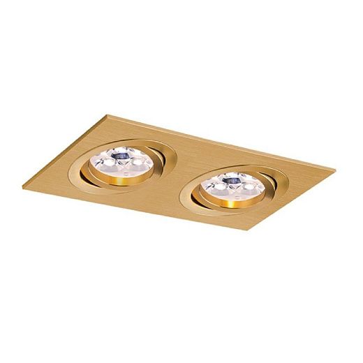 2012GU ALUMINIO GOLD gold/// встраиваемый GU10 2х50  х  2012GU
