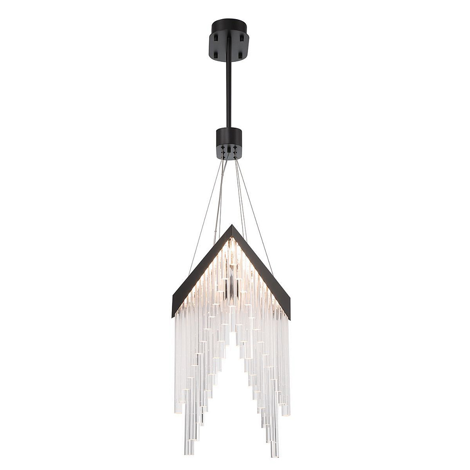 QN-VIVIEN-P-L-BK VIVIEN Matte Black/Clear// подвесной LED 1х40  х   