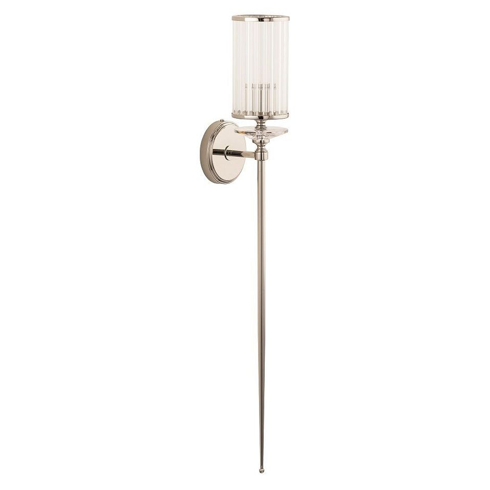 CAN-K-1(BN)ZOL/100 CANTU polished nickel/clear// настенный E14 1х40  х   