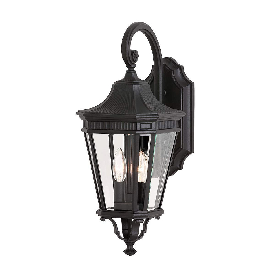 FE-COTSLN2-M-BK Cotswold Lane Black/Clear// настенный E14 2х60  х   