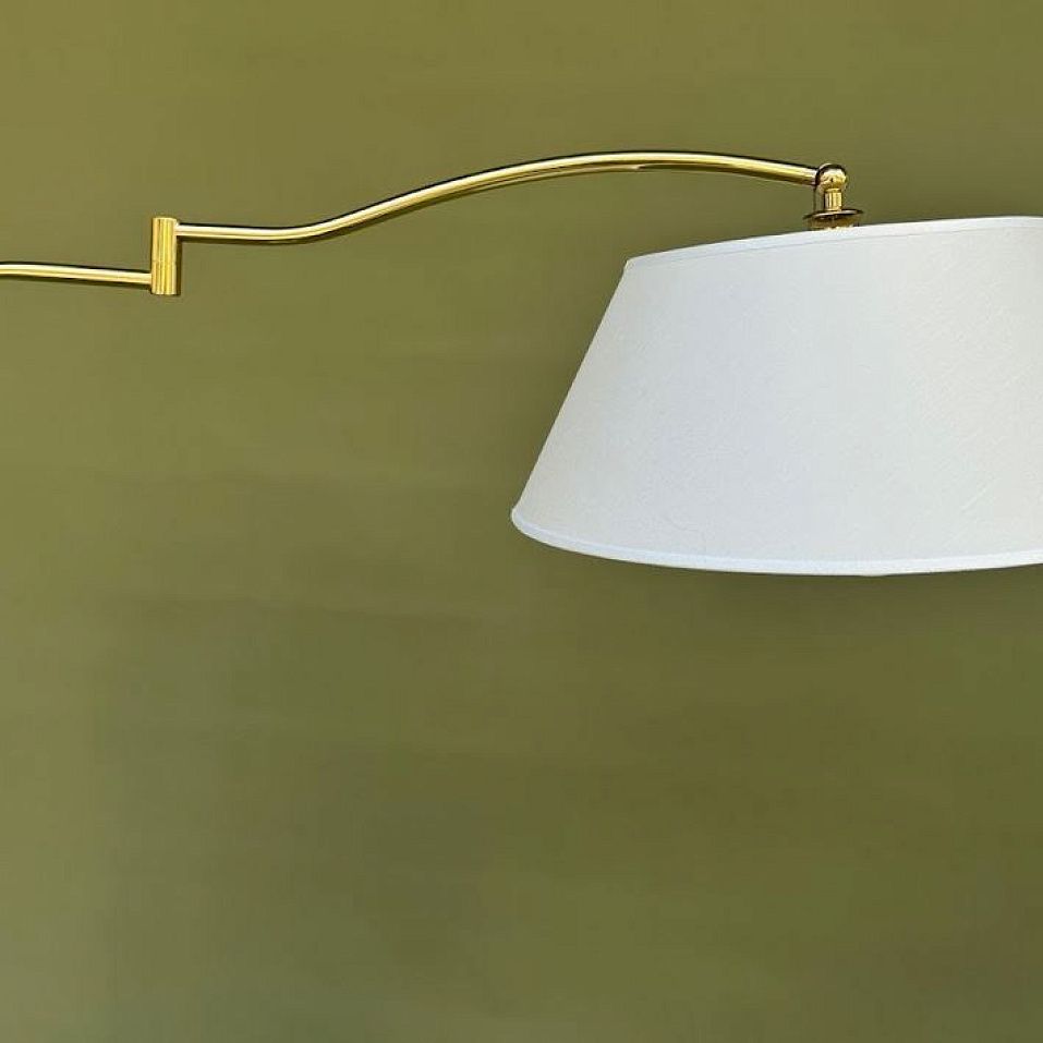00/24/27/RIF27   antique gold/ivory shade// напольный Е27 1х60  х   