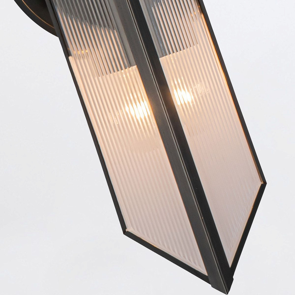 QN-CAIRO-2WB-UBZ-CR CAIRO Urban Bronze /Clear Ribbed// настенный E27 2х40  х   