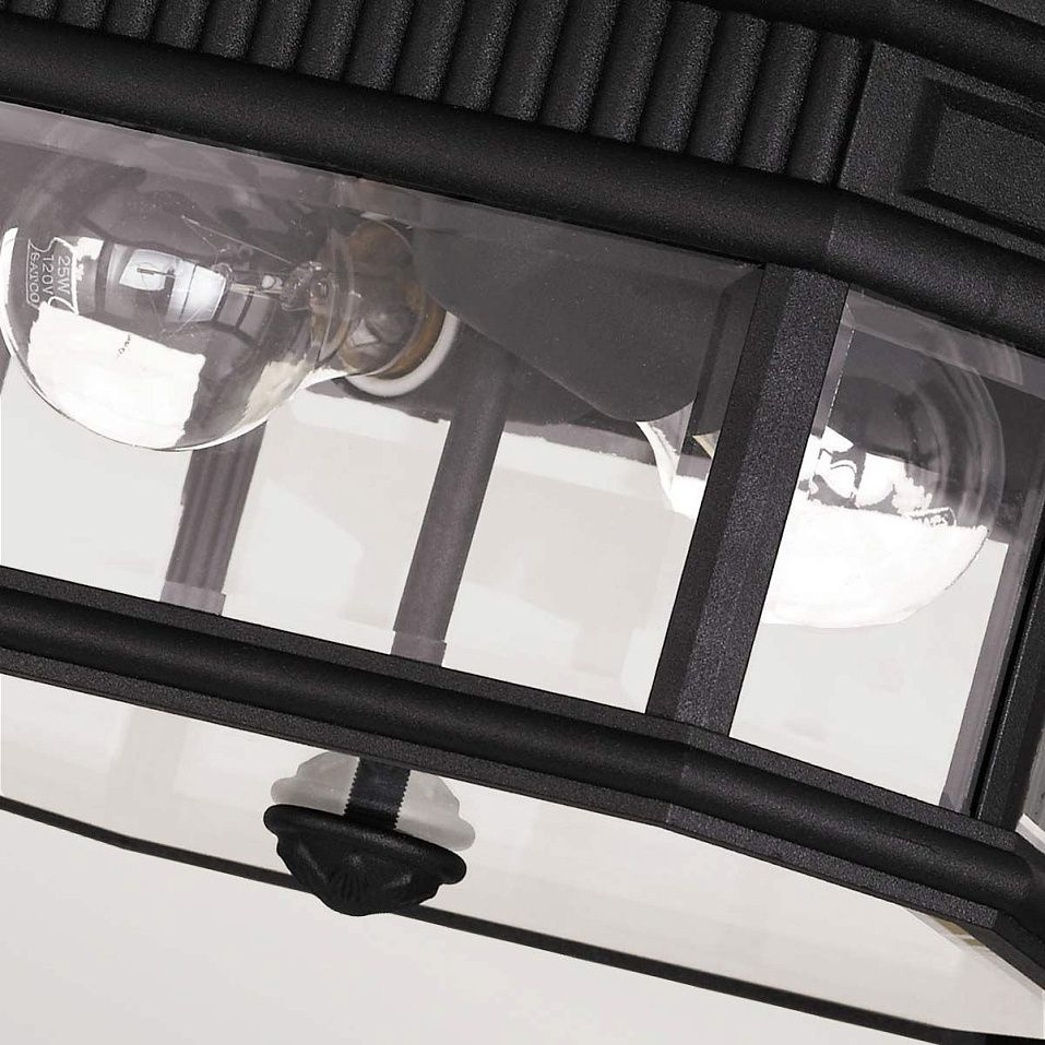 FE-COTSLN-F-BK Cotswold Lane black/clear// потолочный E27 2х60  х   