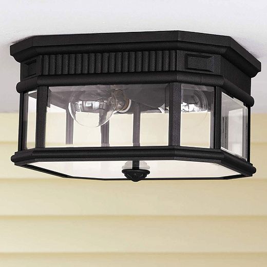 FE-COTSLN-F-BK Cotswold Lane black/clear// потолочный E27 2х60  х  FE-COTSLN-F-BK