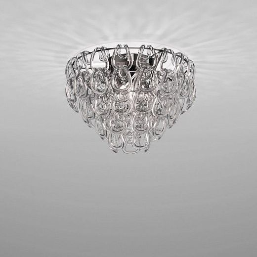 GIOGALI PL 50 CR/TR GIOGALI хром/прозрачный// потолочный E27 4х77  х  GIOGALI PL 50 CR/TR