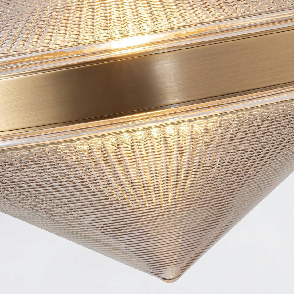 QN-WILLARD-LP2-VBS-PG  WILLARD Vintage Brass /Clear Prismatic// подвесной E27 2х60  х   