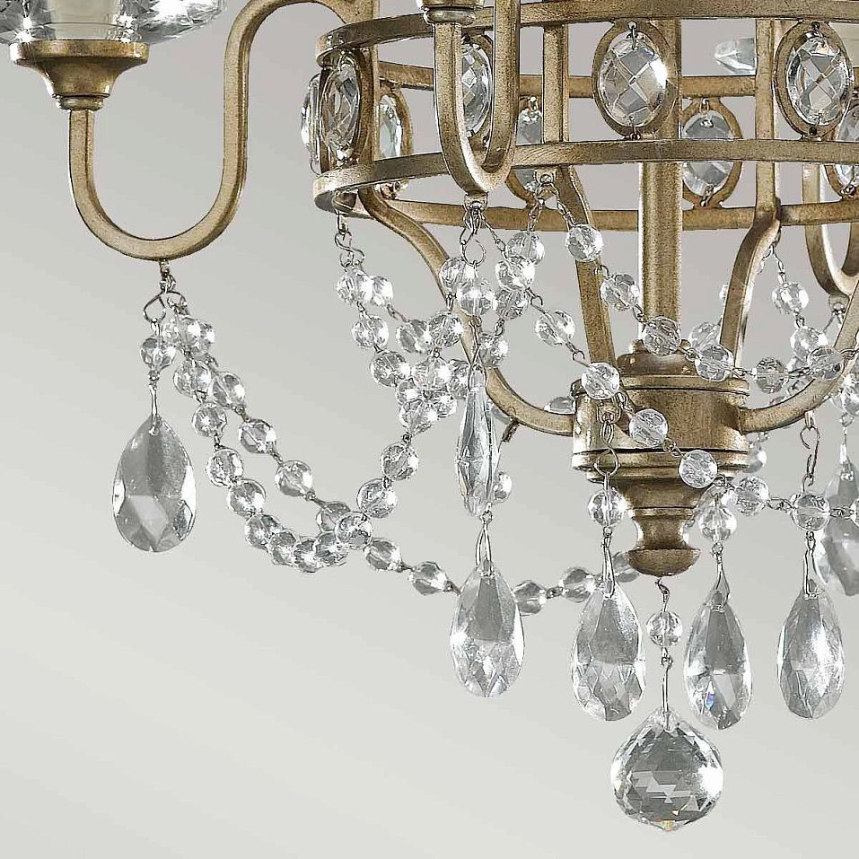 FE-GIANNA4 GIANNA Gilded Silver/// подвесной E14 4х60  х   