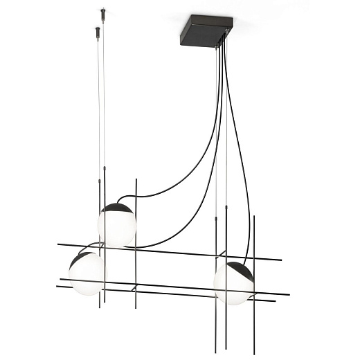 PLOT FRAME SP3  black matt/white// подвесной LED 2700K 3х8,5  х  PLOT FRAME SP3