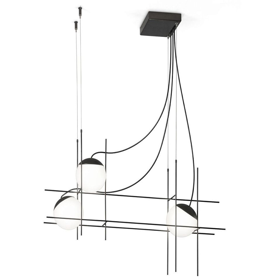 PLOT FRAME SP3  black matt/white// подвесной LED 2700K 3х8,5  х   