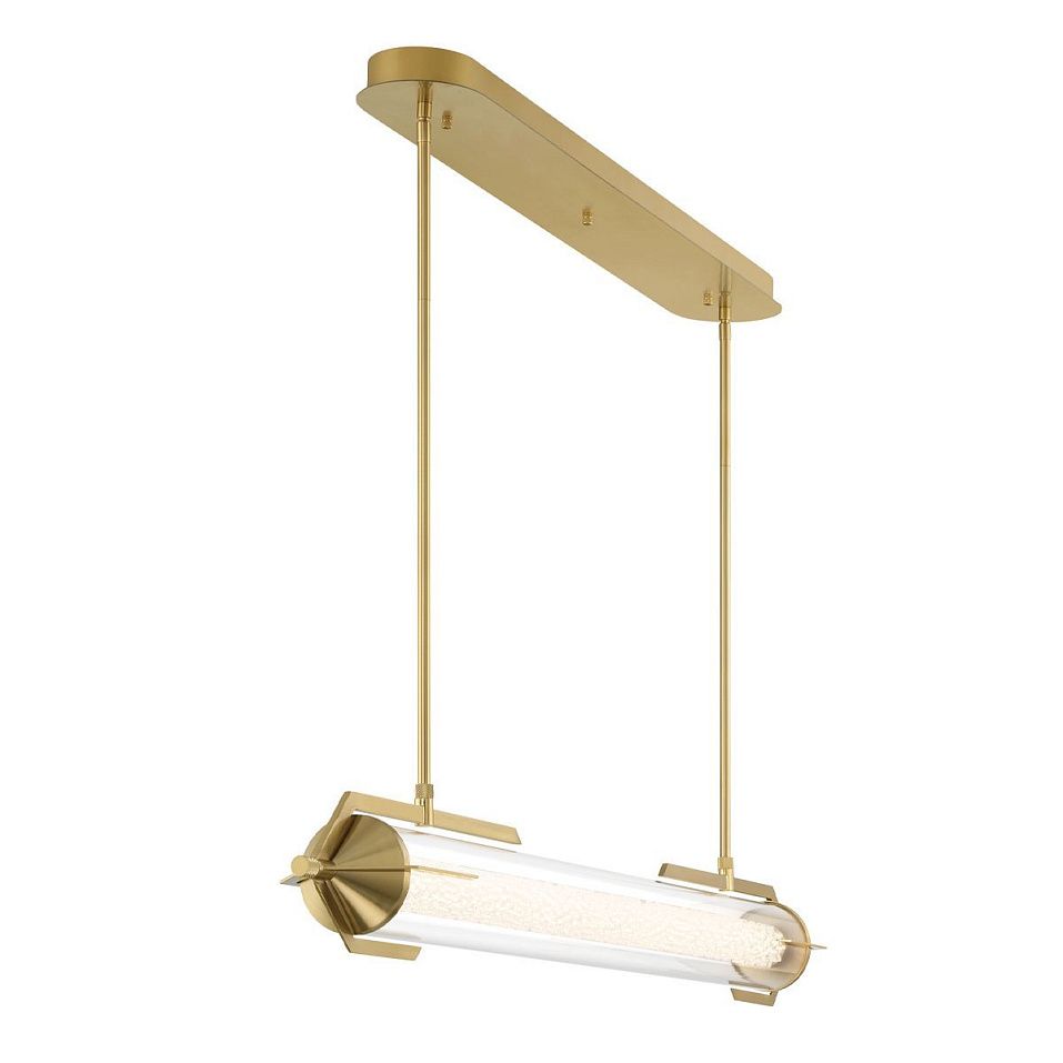 QN-ESPADA-LP-BG ESPADA Brushed Gold/Clear//прозрачный подвесной LED 1х38  х   