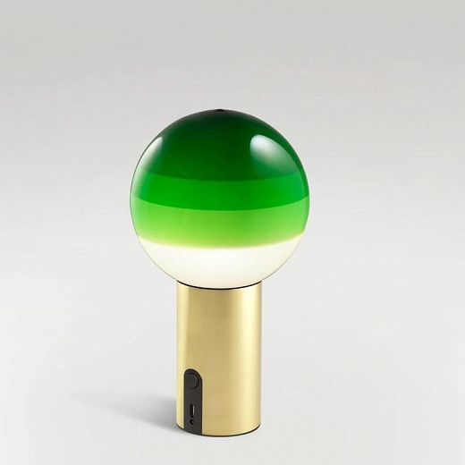 A691-534 DIPPING LIGHT  BRUSHED BRASS/GREEN// портативный LED 1х3,5  х  A691-534