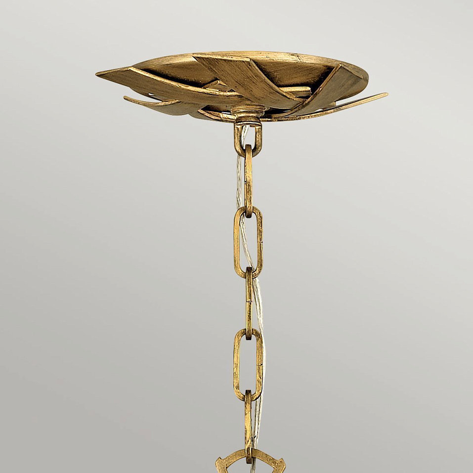 QN-VIDA-13P-S  VIDA Burnished Gold/Burnished Gold/Clear Crystal// подвесной E14 13х40  х   