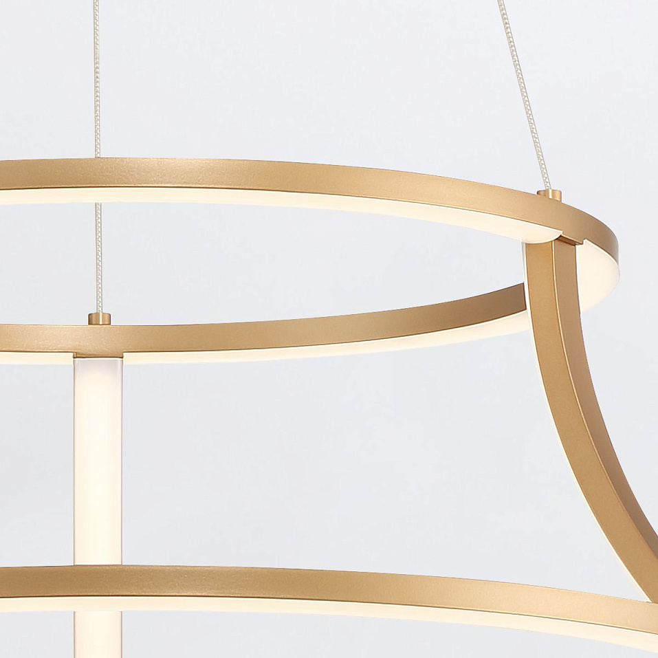 QN-CADOUX-P-BG CADOUX Brushed Gold///белый подвесной LED 1х54  х   