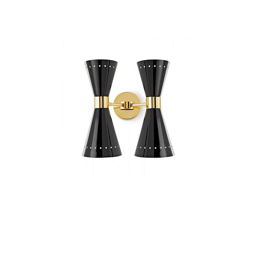9572 MEGAFONO gold/black// настенный E14 4х60  х  9572