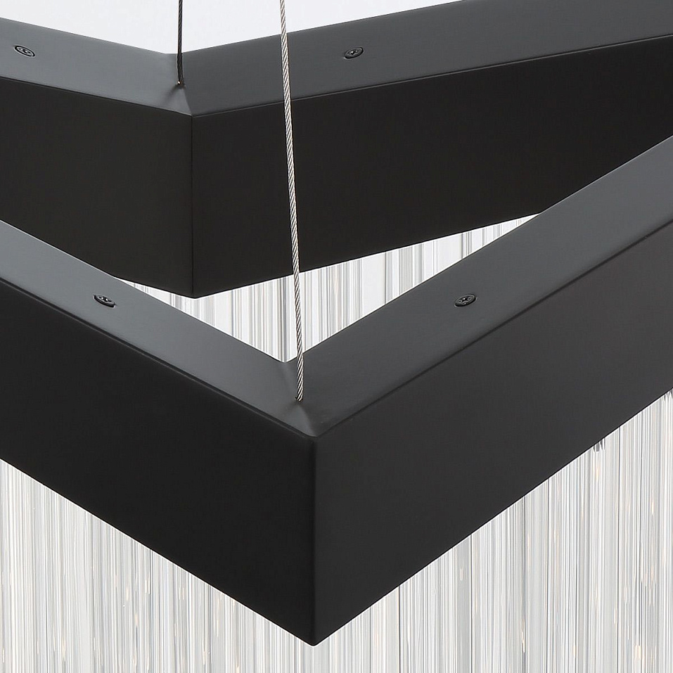 QN-VIVIEN-P-L-BK VIVIEN Matte Black/Clear// подвесной LED 1х40  х   