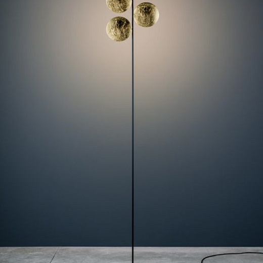 LF33 LEDERAM black/gold leaf// напольный LED 3х17  х  LF33