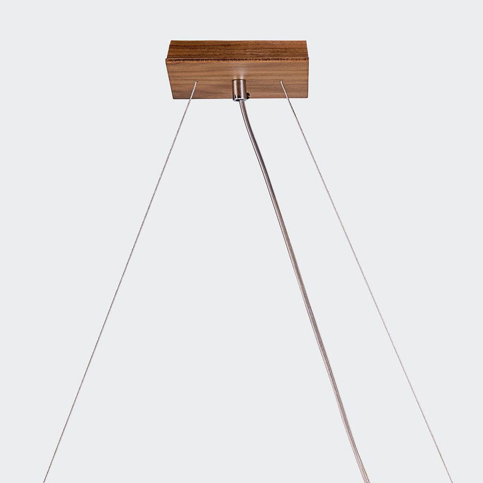 QN-SFERA-3P-TEAK  SFERA Teak Veneer /Nickel-Plated Aluminium /Opal// подвесной E27 3х40  х   
