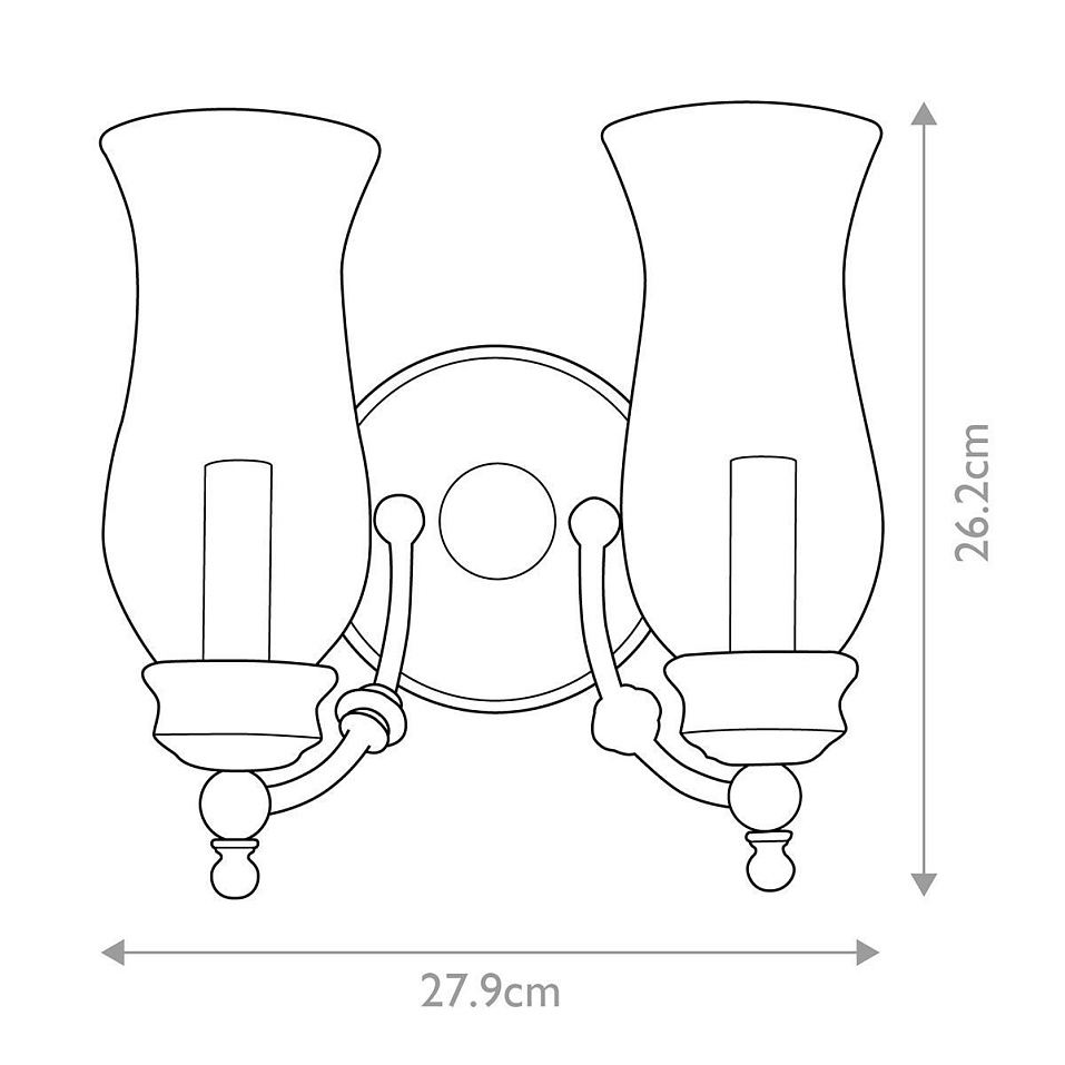 FE-PICKERING-LANE2 PICKERING-LANE Heritage Bronze /Clear Seedy// настенный E14 2х40  х   