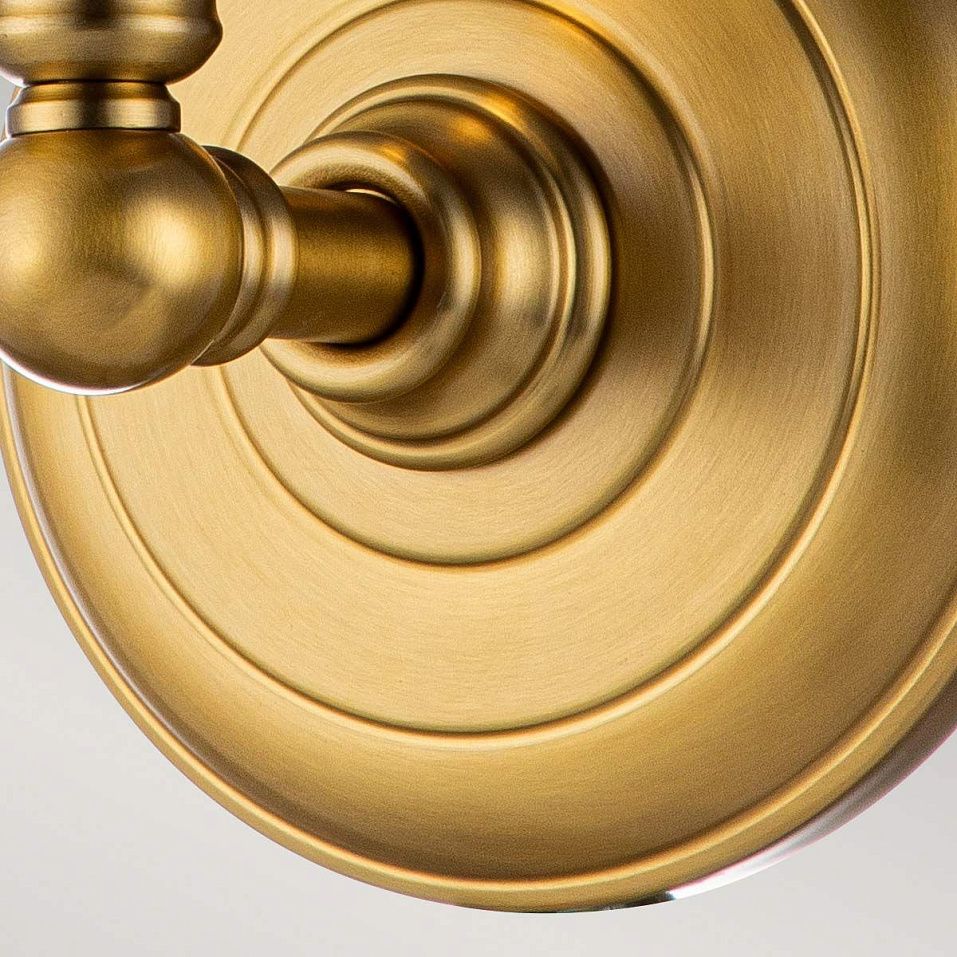 FE-HUGOLAKE1BATH-BB HUGOLAKE Burnished Brass/Clear Seeded // настенный G9 LED 1х3  х   