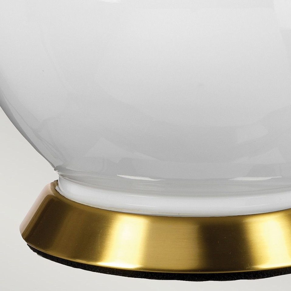 ISLA-AB-TL-GREEN ISLA Aged Brass, White/Okra Green// настольный E27 1х60  х   