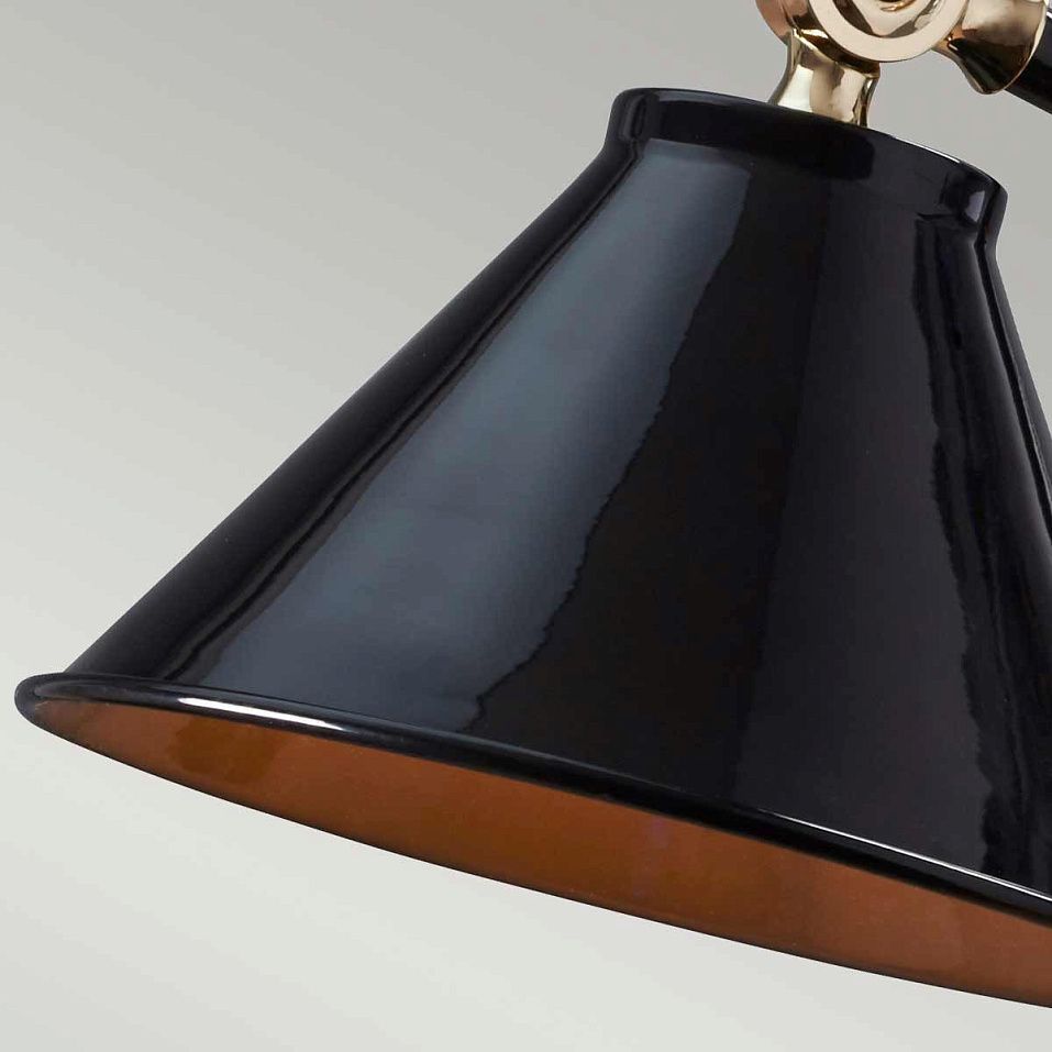 PV-ELEMENT-BPB Provence Element  Black/Polished Brass /Black// настольный E27 1х60  х   