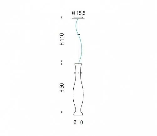 0220 K BL Diva хром/белый// подвесной GU10 1х75  х
