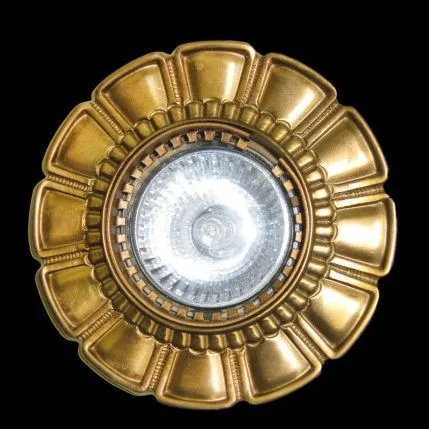 91501-104  матовое золото/// встраиваемый GU10 1х50  х   