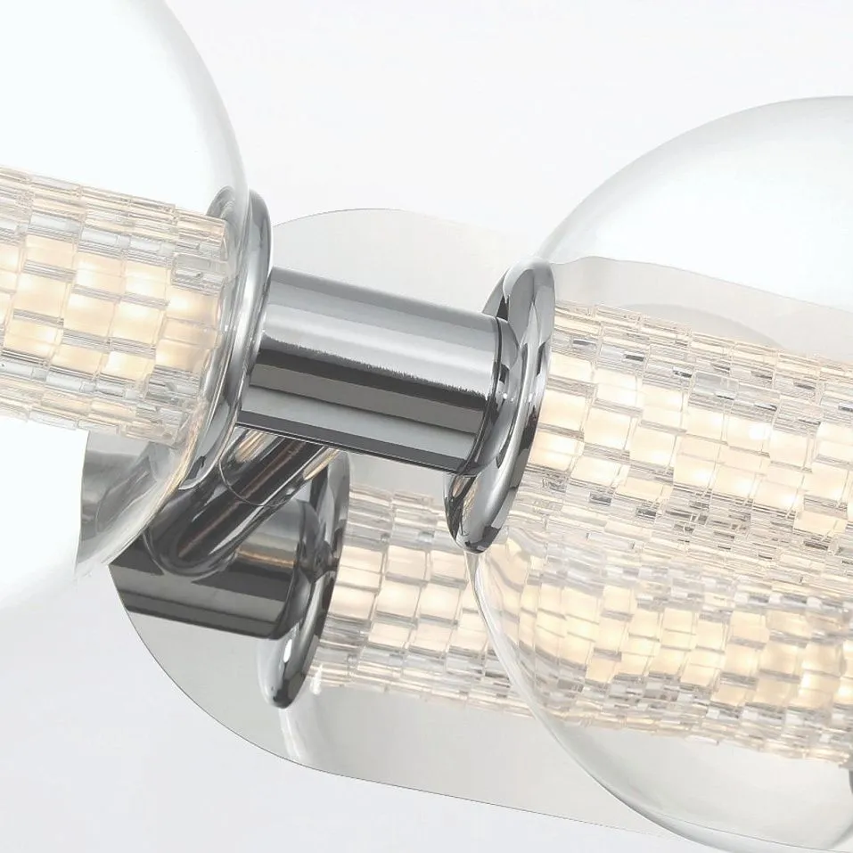QN-ATOMO-3W-PC ATOMO Polished Chrome/Clear// настенный LED 1х13  х   