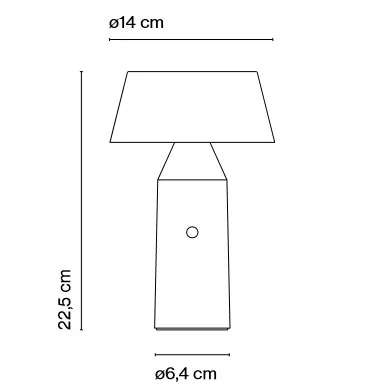 A680-056 (A680-002) BICOCA antracite/// портативный LED 1х3.5  х   